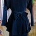 Designer VELVET VALENTINO BOUTIQUE 1980s does 1940s black skirt suit
