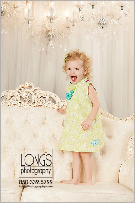 Dainty Mint Dress - Garden Party Line - Ready to Ship