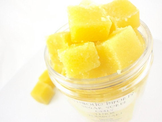 Lemon Poundcake - Sugar Scrub Cubes - 4 oz. Jar