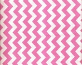 85515 - MDG Textiles - Small chevron in Hot Pink bubblegum color- 1 yard
