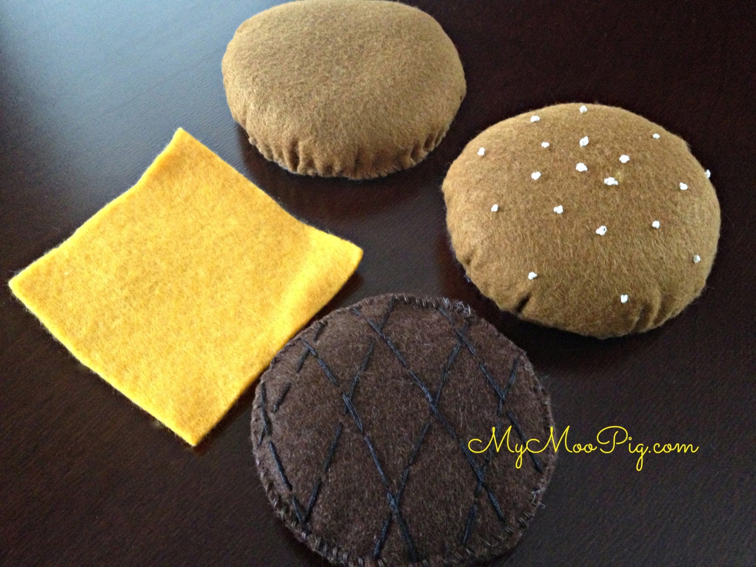 Felt Cheeseburger - READY TO SHIP