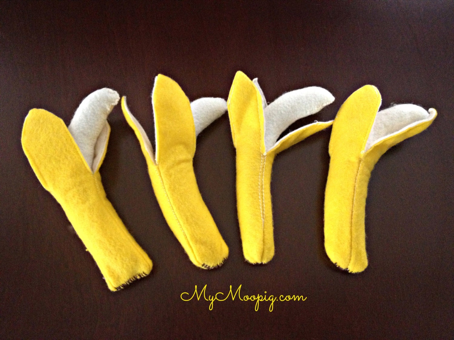 Felt Banana with Removable Peel READY TO SHIP