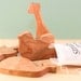 guitar RATTLE - natural and organic wooden toy safe for teething, eco-friendly baby shower gift with homegrown organic finish