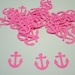 100 Hot Pink Anchor Die Cut Confetti Cutout Embellishment Table Scatter