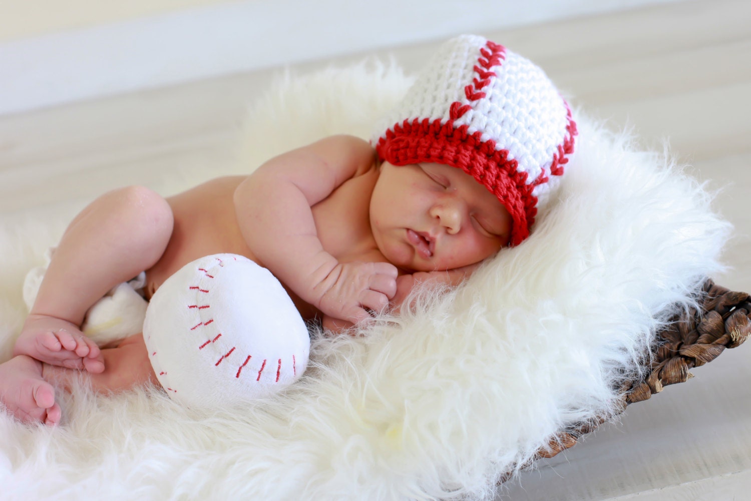 Baseball Baby Hat for Baby Boy or Girl