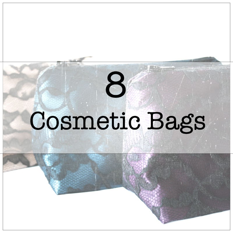 Bulk Order Listing: 8 Cosmetic Bags