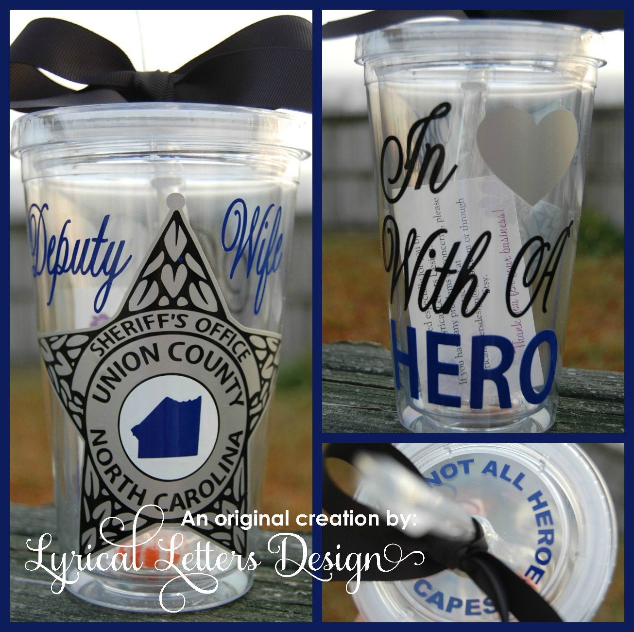 Deputy Wife tumbler - 16oz Personalized Acrylic