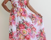 Maxi Dress -  Floral Boho Summer dress : Women in Love Collection