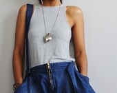 Denim Shorts - Trendy Short Pants with shoulderstraps  : Urban Chic Collection