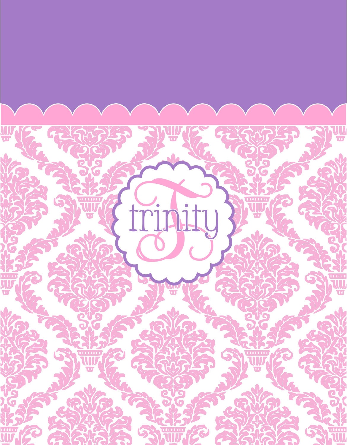 Tonya Miitchner - Custom Twin Duvet Set "Trinity"