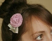 recycled t-shirt flower headband