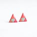 Triangle stud earrings, geometric earrings post, tiny earrings studs, geometric jewelry