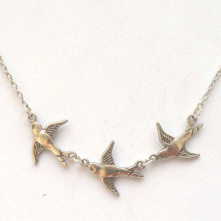 Silver Bird Necklace