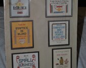Grab Bag - 5 Cross Stitch Pattern Booklets - Samplers/Sayings/Greetings Cards (1980's)