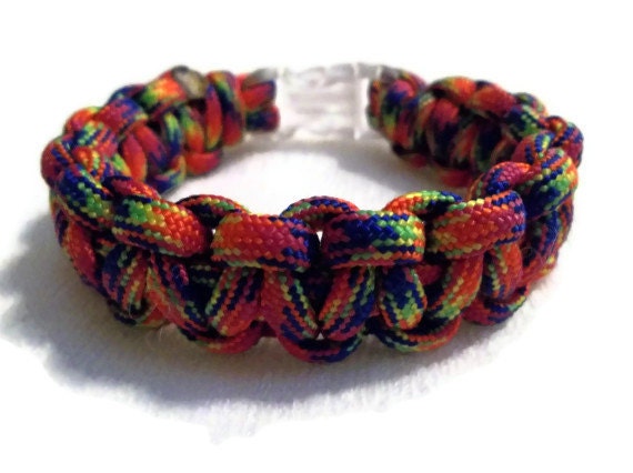 Paracord Bracelet, Wilderness Survival Bracelet, Eco Paracord