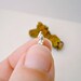 Micro silver gnome - handsculpted tiny silver fairy