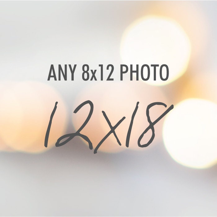 Customize any 8x12 photo to 12x18 size