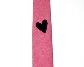 Frankie Four Handmade Pink Valentine's Necktie