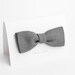 Gray bow tie, black - double sided