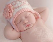 Crochet Baby Hat, Baby Girl Crochet Hat, Newborn Girl, Newborn Photo Prop, Baby Cloche Hat