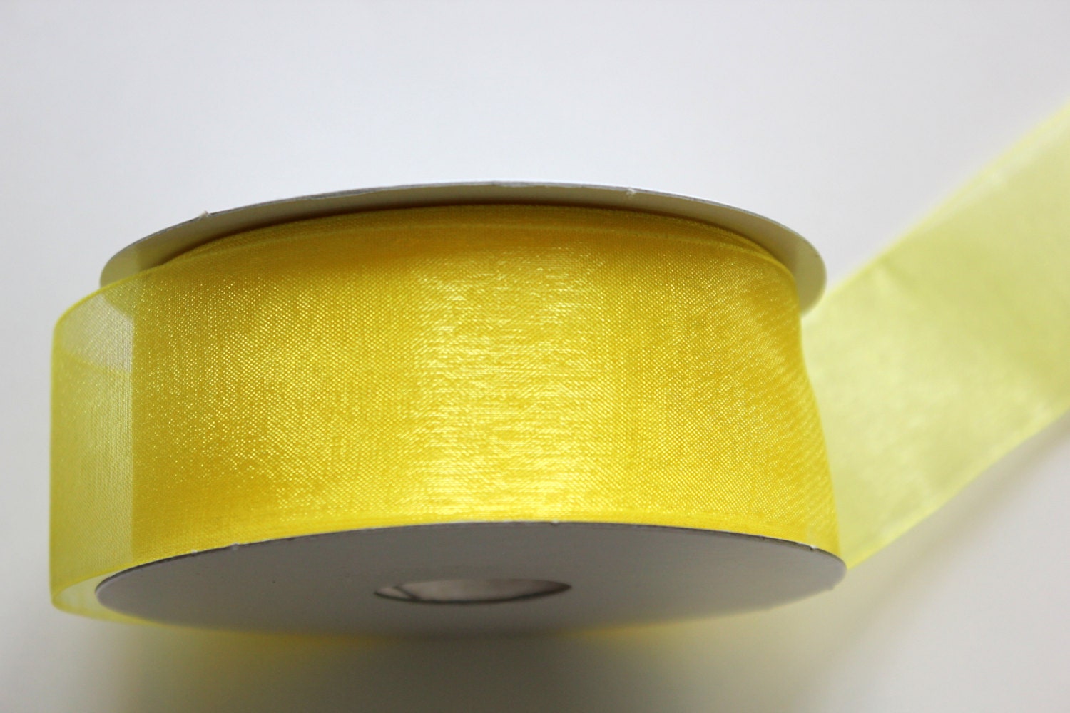 Organza Ribbon - 25 yard Spool of 1 1/2" wide Daffodil