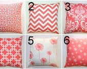 Premier Prints Coral Pillow Cover- 14x14 inches- Hidden Zipper Closure- You Choose