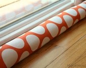Draft Stopper- Sweet Potato Orange Dandi Dot- Window or Door Snake