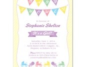 Baby Shower Banner Invitation - diy printable file by YellowBrickStudio