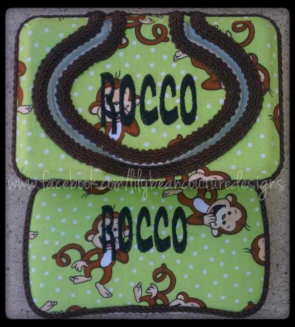 Green Monkey Nursery Set (wipe containers, lampshades and outlet covers)