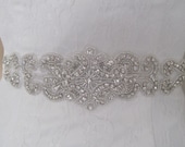 wedding sash belt-Crystal bridal sash belt- bridal sash-  rhinestone wedding belt- "AVA