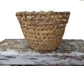 Basket Woven Basket Storage Container Rustic Decor