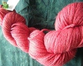 Alpaca Merino Silk Worsted wt 250 yds red varigated