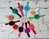 Baby Headband - Shabby Headbands - Clearance Headbands - Flower Headbands - choose 5