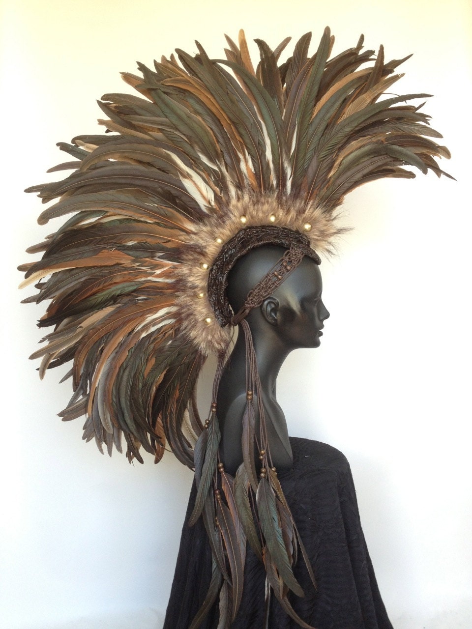 Made to Order Large Warrior Feather Mohawk