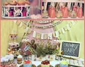Garden Baby Shower Decorations- Printable Garden Party Decorations PDF/JPEG- As seen on Amy Atlas
