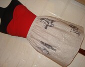 MADE TO ORDER - Sherlock Holmes Mini Skirt - Literary High Waisted Ladies Skirt - A Scandal in Bohemia