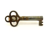 Skeleton Key Tie Clip, Steampunk Men's Tie Tack