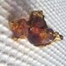 Vintage Handcrafted Bronze and Amethyst Ring - Size 8 - Free Shipping US