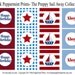 The Preppy Red White and Blue Sail Away Printable Party Collection 2 inch party circles cupcake toppers