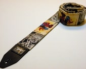 IRON MAN Guitar Strap - Spiderman - Thor - Marvel Comics - Handmade
