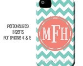 Personalized iPhone 4 or iPhone 5 Inserts