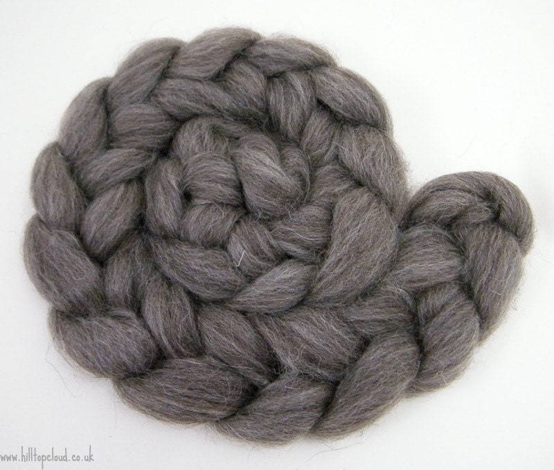 Gray Masham Spinning Fiber 100g Top Roving