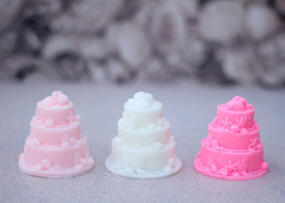 CAKE SOAP FAVORS (10 Favors) - Wedding Cake Soaps, Beach Soap Favor, Shell Soap, Beach Wedding, Beach Birthday, Wedding Favors Il_570xn