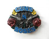 Guns N Roses Belt Buckle - Rock n Roll - Rock Band - Punk Rocker - Rockabilly