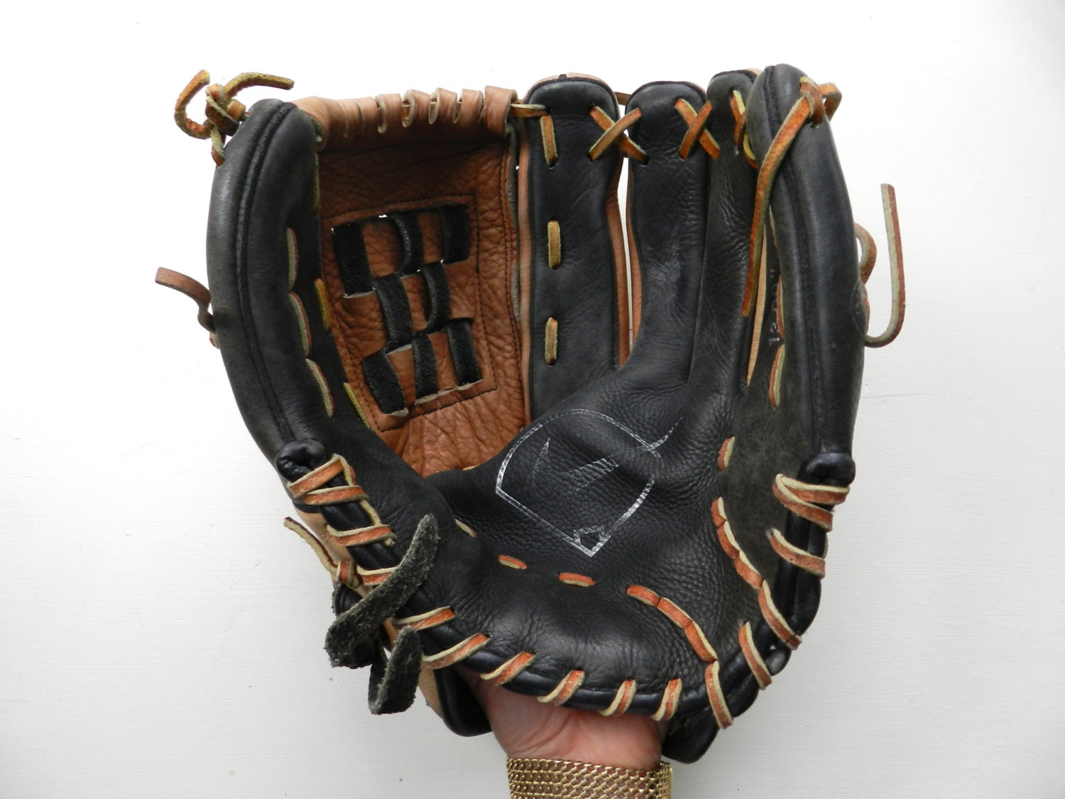 Leather Baseball Glove - Vintage Baseball Equipment - Sports Memorabilia - Nike