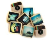 instagram camera and custom instagram photo cookies gift box (8 cookies)