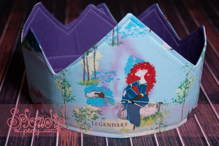Merida Brave Themed Reversible Fabric Crown