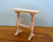 Country chic table reproduced from antique for dollhouse