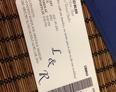 United Bliss Modern Aviation Boarding Pass Invitation or Save the Date Deposit