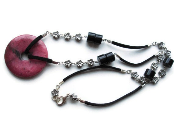 Free Shipping Necklace Pink Gemstone Jewelry